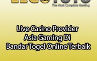 Live Casino Provider Asia Gaming Di Bandar Togel Online Terbaik