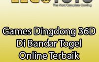 Games Dingdong 36D Di Bandar Togel Online Terbaik