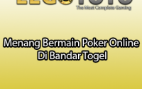 Menang Bermain Poker Online Di Bandar Togel