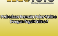 Perbedaan Bermain Poker Online Dengan Togel Online ?