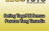 Beting Togel Di Semua Pasaran Yang Tersedia