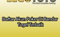 Daftar Akun Poker Di Bandar Togel Terbaik