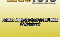 Pasaran Togel Apa Yang Cocok Untuk Di Mainkan ?